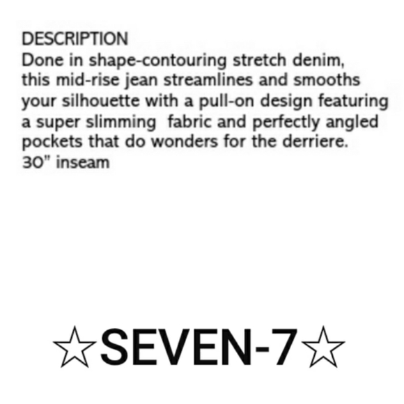 🌟2/$20🌟SEVEN7 Pull-on Skinny Jeans - Picture 4 of 4